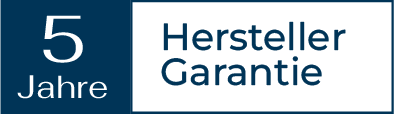 5 Jahre Herstellergarantie bis zu 100.000 bzw. 150.000 km.